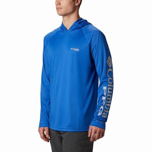 Columbia PFG Terminal Tackle™ Hoodie Herr Blå/Grå (TMPEA8539)